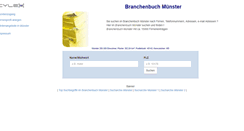 Desktop Screenshot of cylex-branchenbuch-muenster.de